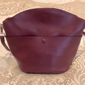 Szone wine/burgundy color leather pocketbook  New without tags- never used!